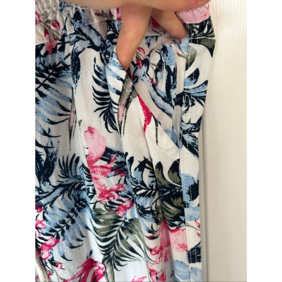 Cali1850 Women's Casual Linen Pants Drawstring Waist Lounge Beach Pants size L - Picture 6 of 7